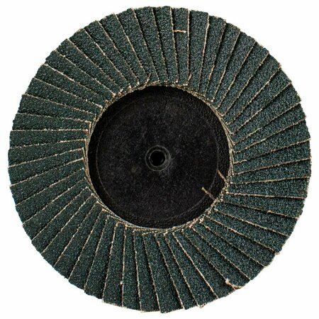 Forney Quick Change Flap Disc, 80 Grit, 3 in 71983
